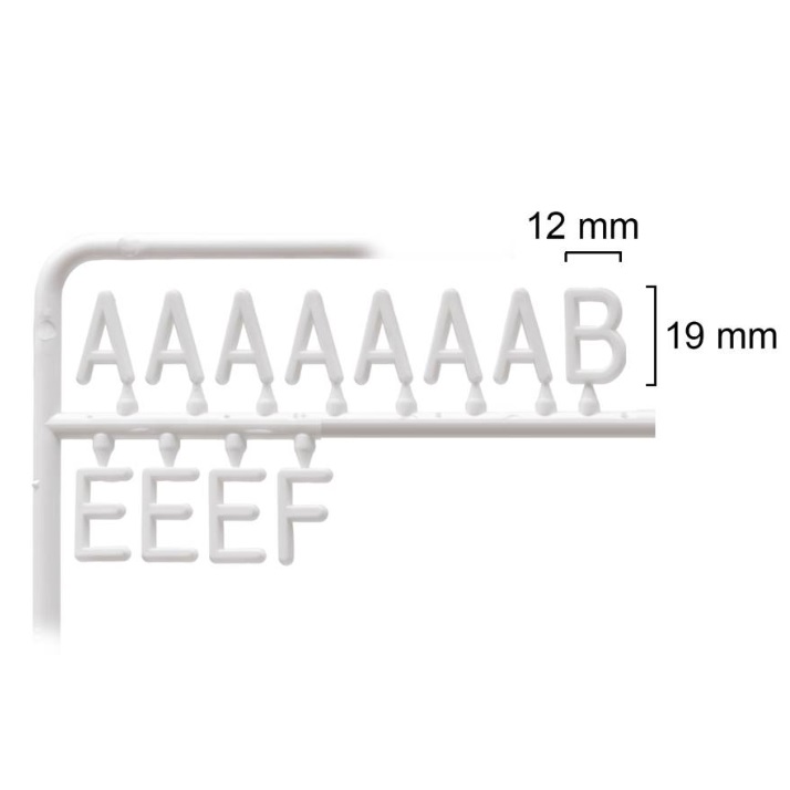 Letters and Numbers for Attaching to the Board - Set